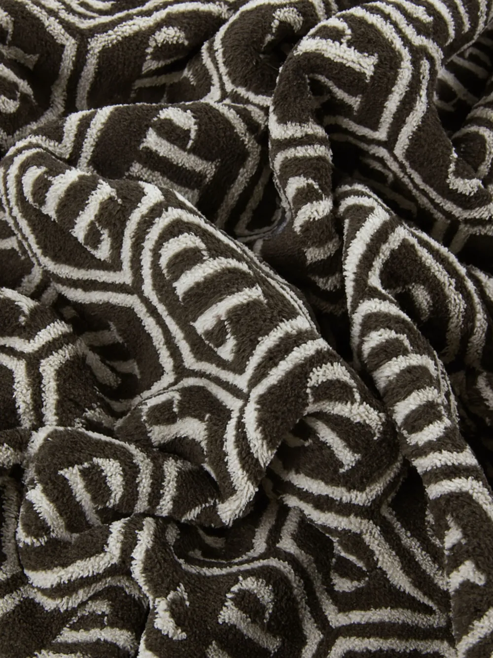  Philipp Plein Geometric-motif Bath Towel - Brown 