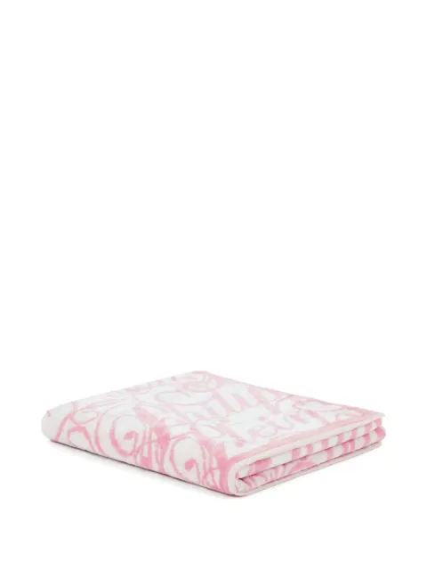 Philipp Plein signature-pattern bath towel 