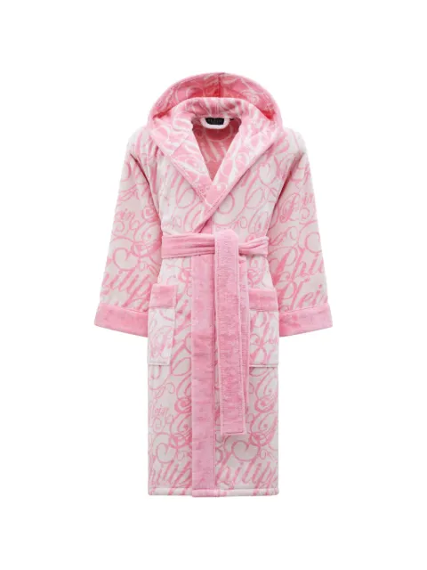 Philipp Plein hooded signature bath robe