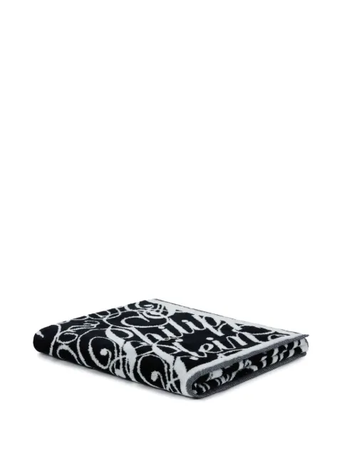Philipp Plein signature-print bath towel