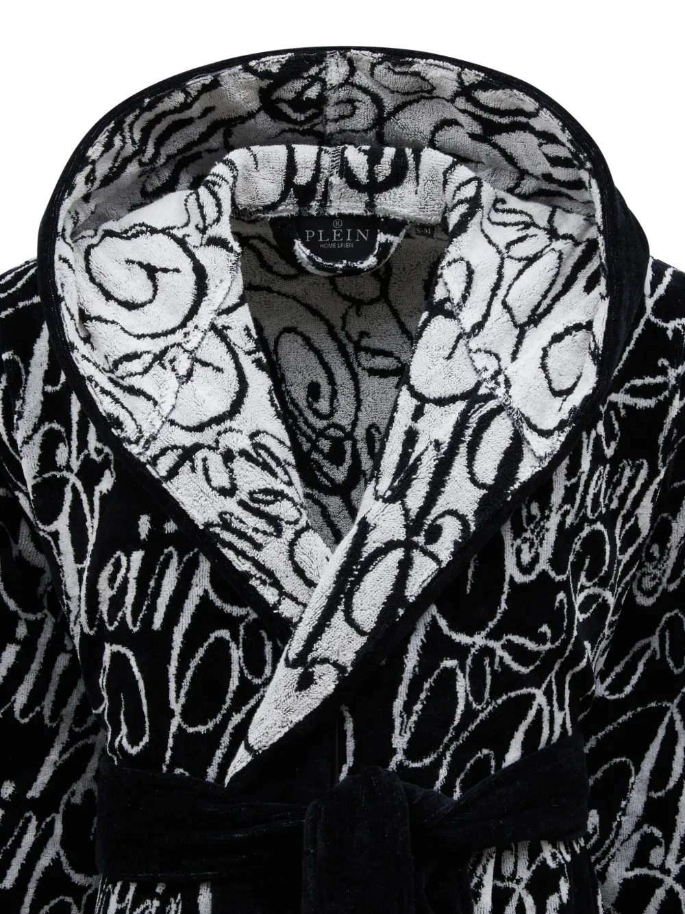 hooded signature bath robe