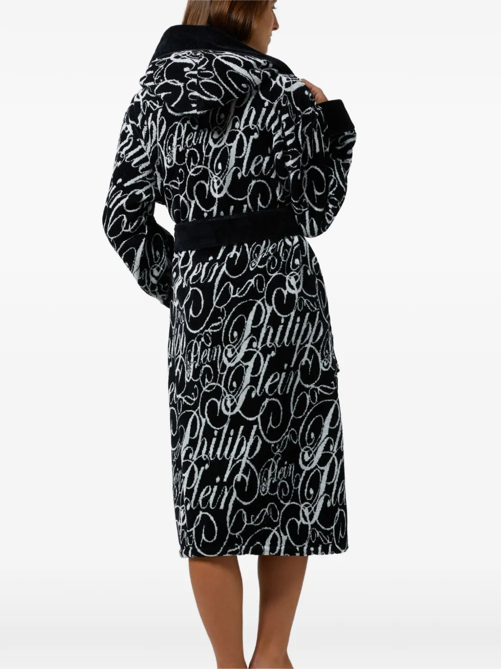 hooded signature bath robe