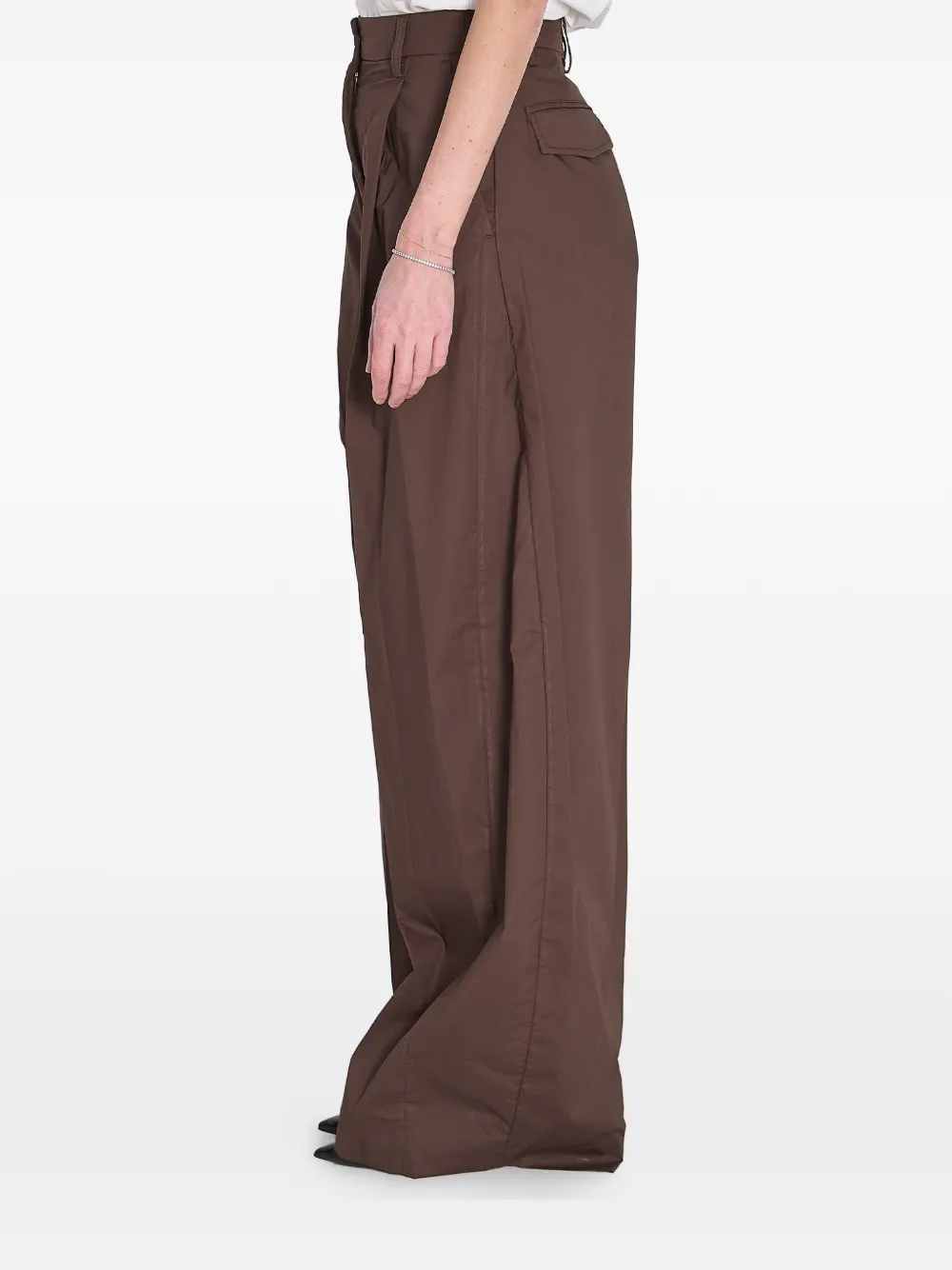 THELATEST Billie geplooide broek Bruin