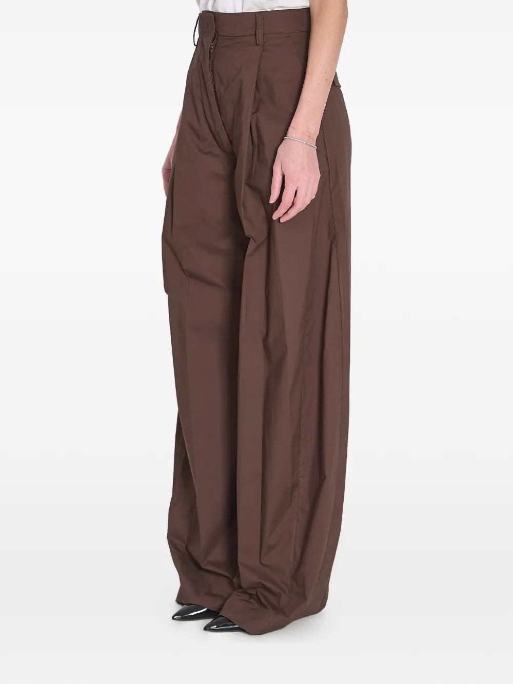 THELATEST Billie geplooide broek Bruin