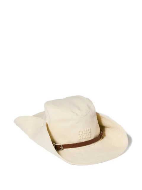 Miu Miu chapeau Drill d'inspiration western