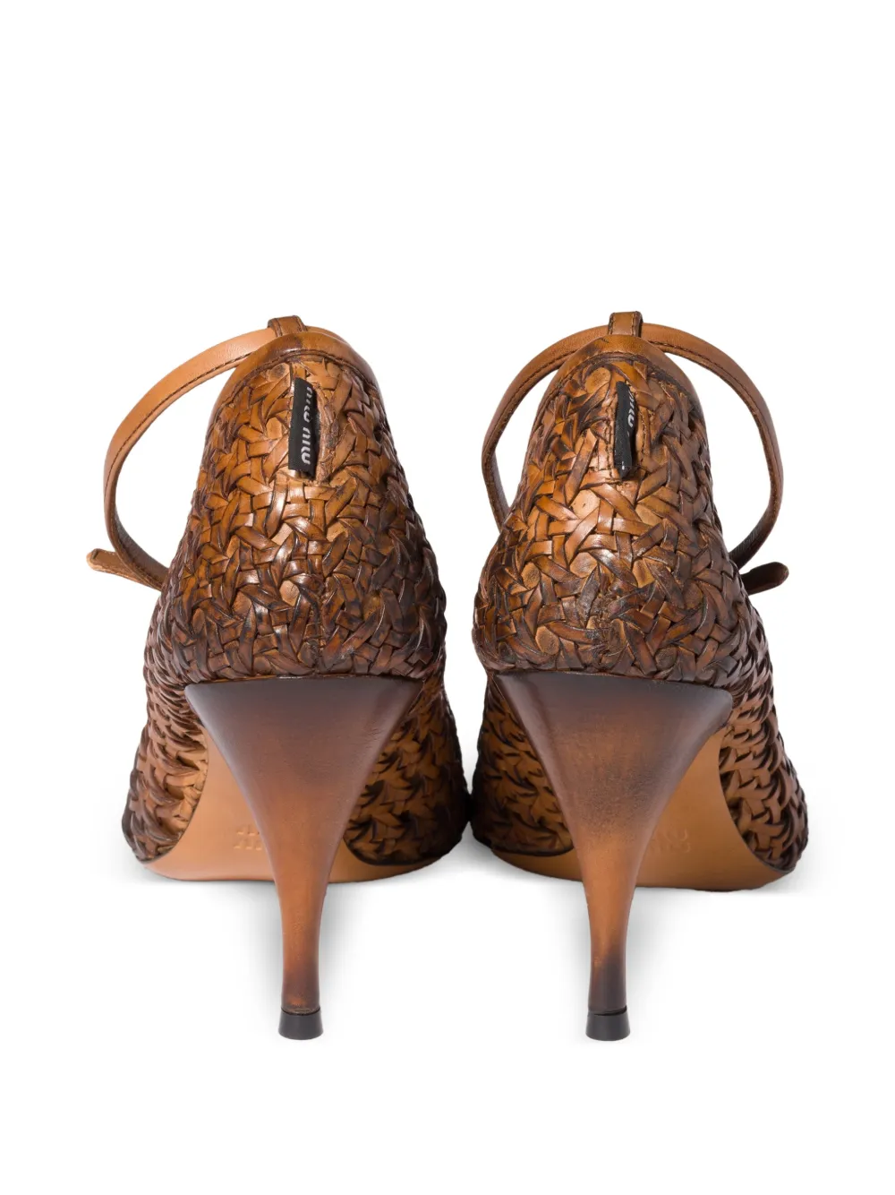 Miu Pumps met puntige neus Bruin