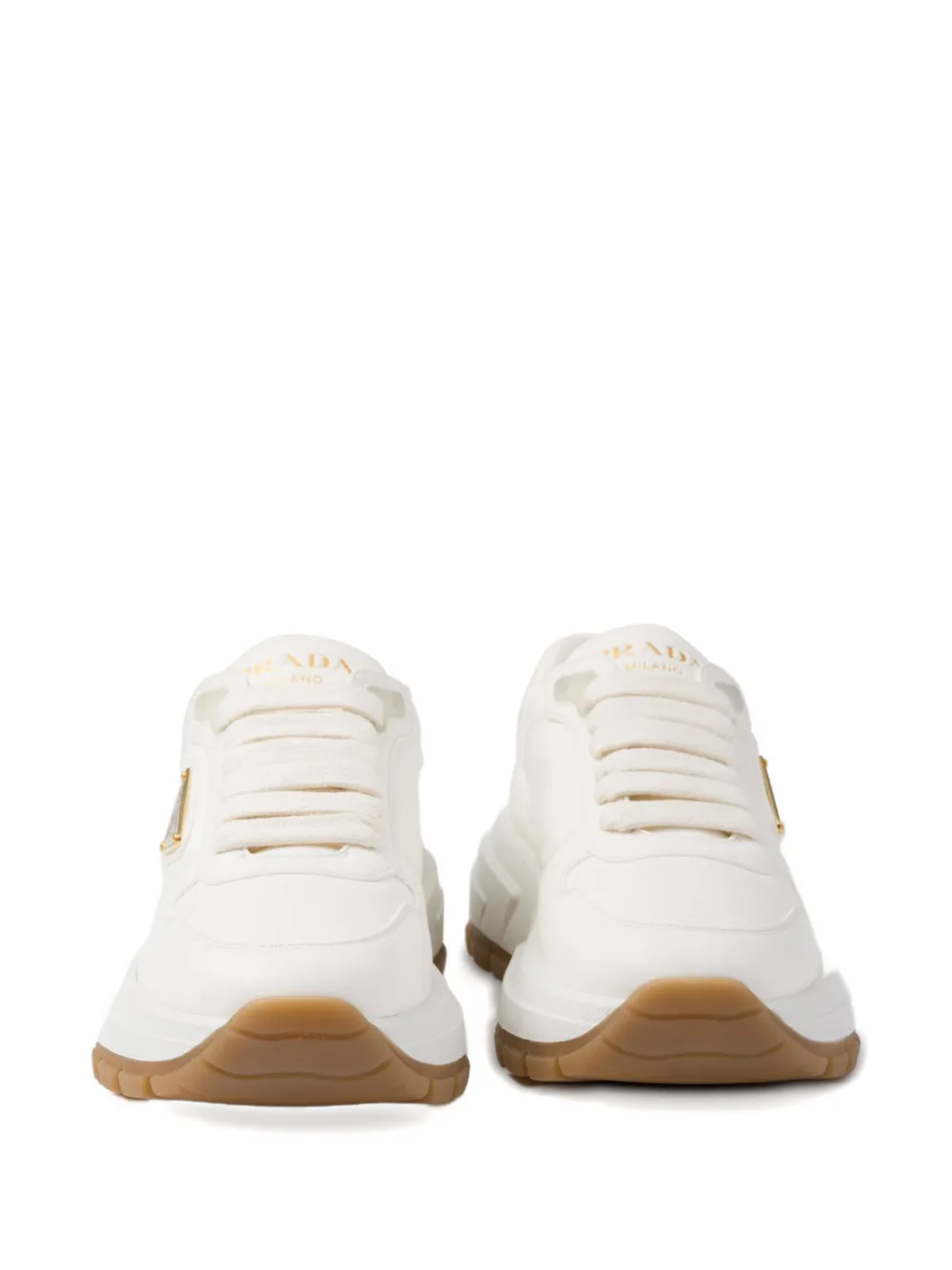 Prada Prax 01 leather sneakers Wit