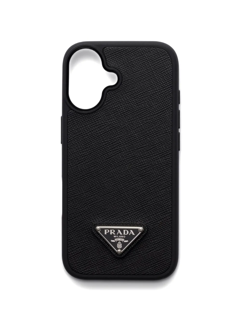 Prada saffiano-leather Iphone 17 case - Nero