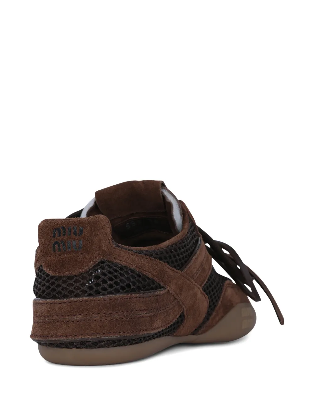 Miu Sneakers met mesh vlak Bruin
