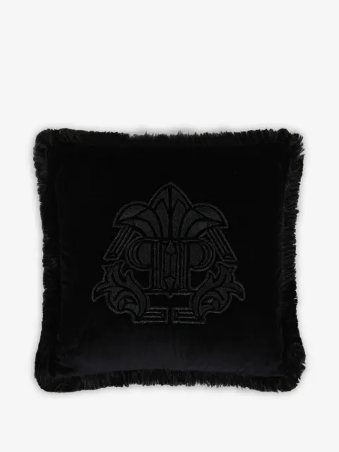 Philipp Plein gothic monogram cushion