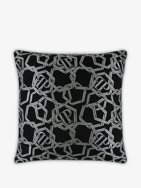 Philipp Plein cojín con cadena en jacquard