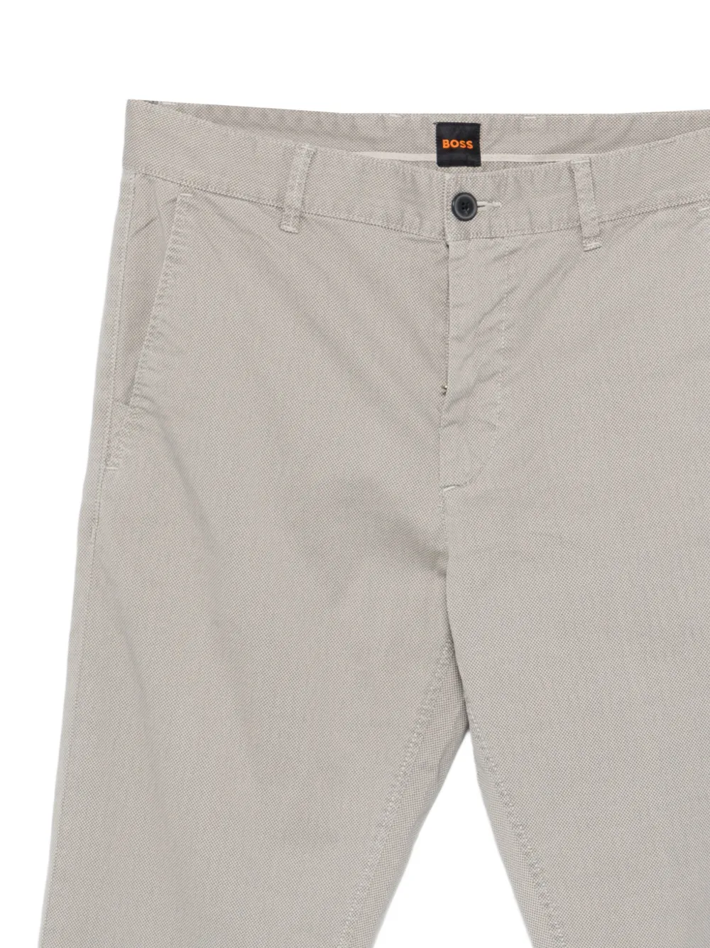  Boss Button Trousers - Grey 