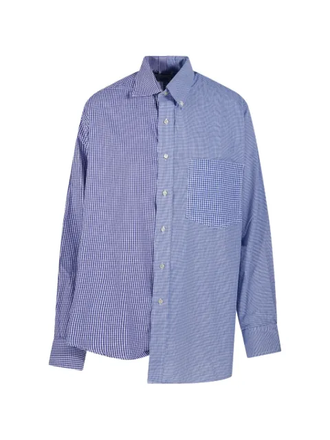E.L.V DENIM check pocket shirt