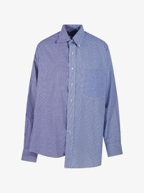 E.L.V DENIM camisa con bolsillo a cuadros
