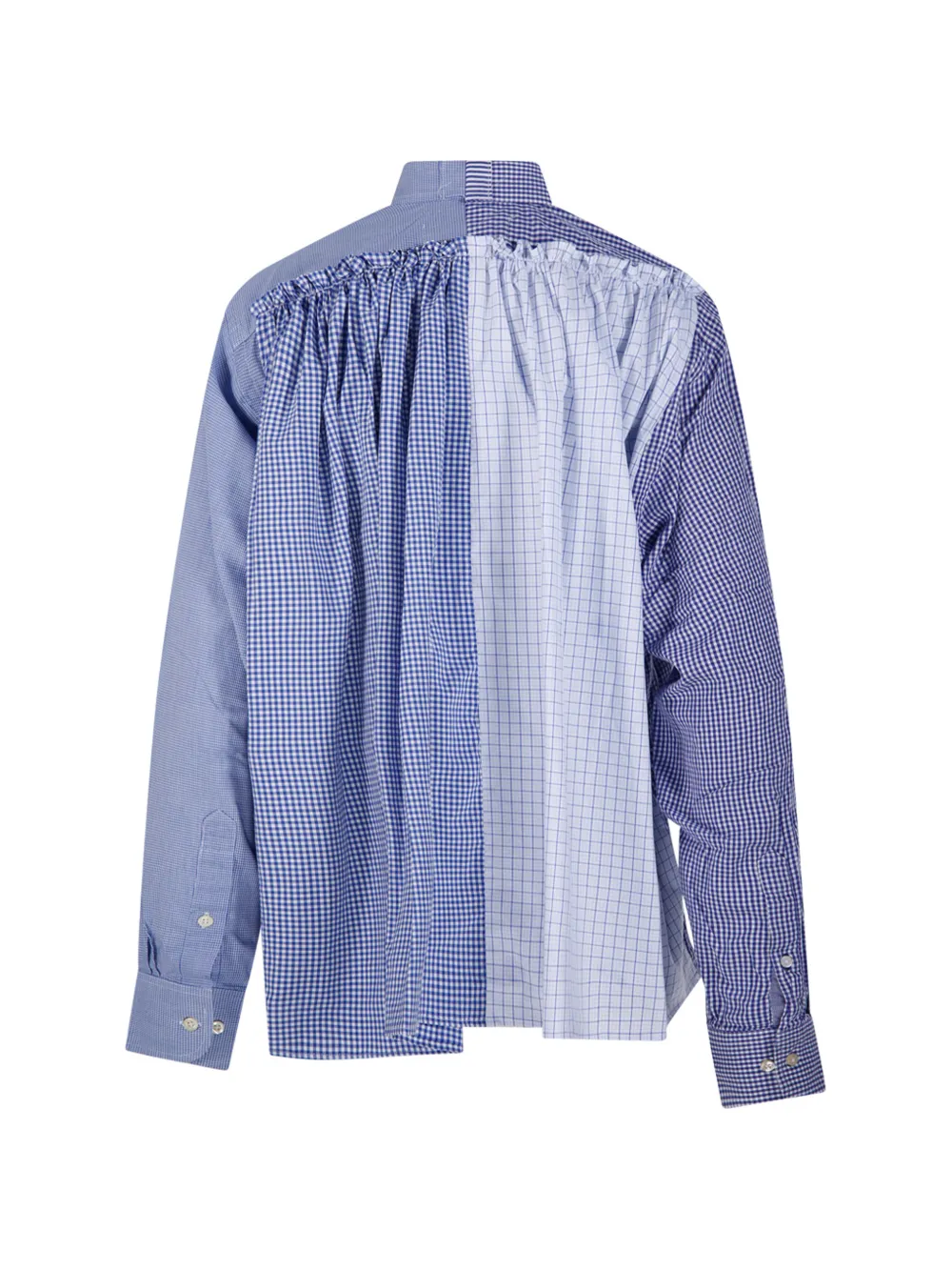  E.l.v Denim Check Pocket Shirt - Blue 