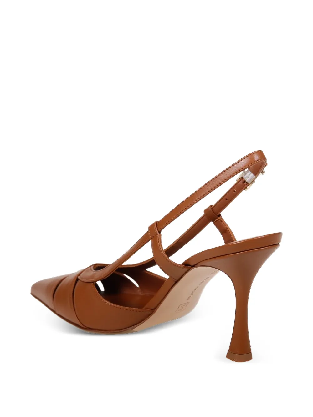  Sergio Levantesi Cutout Pointed Pumps - Brown 