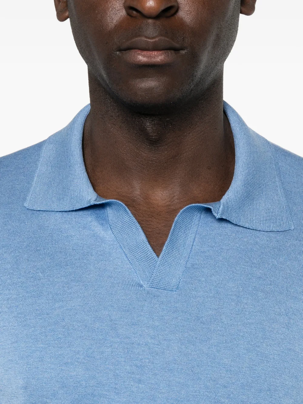 Tagliatore Keith T-shirt met V-hals Blauw