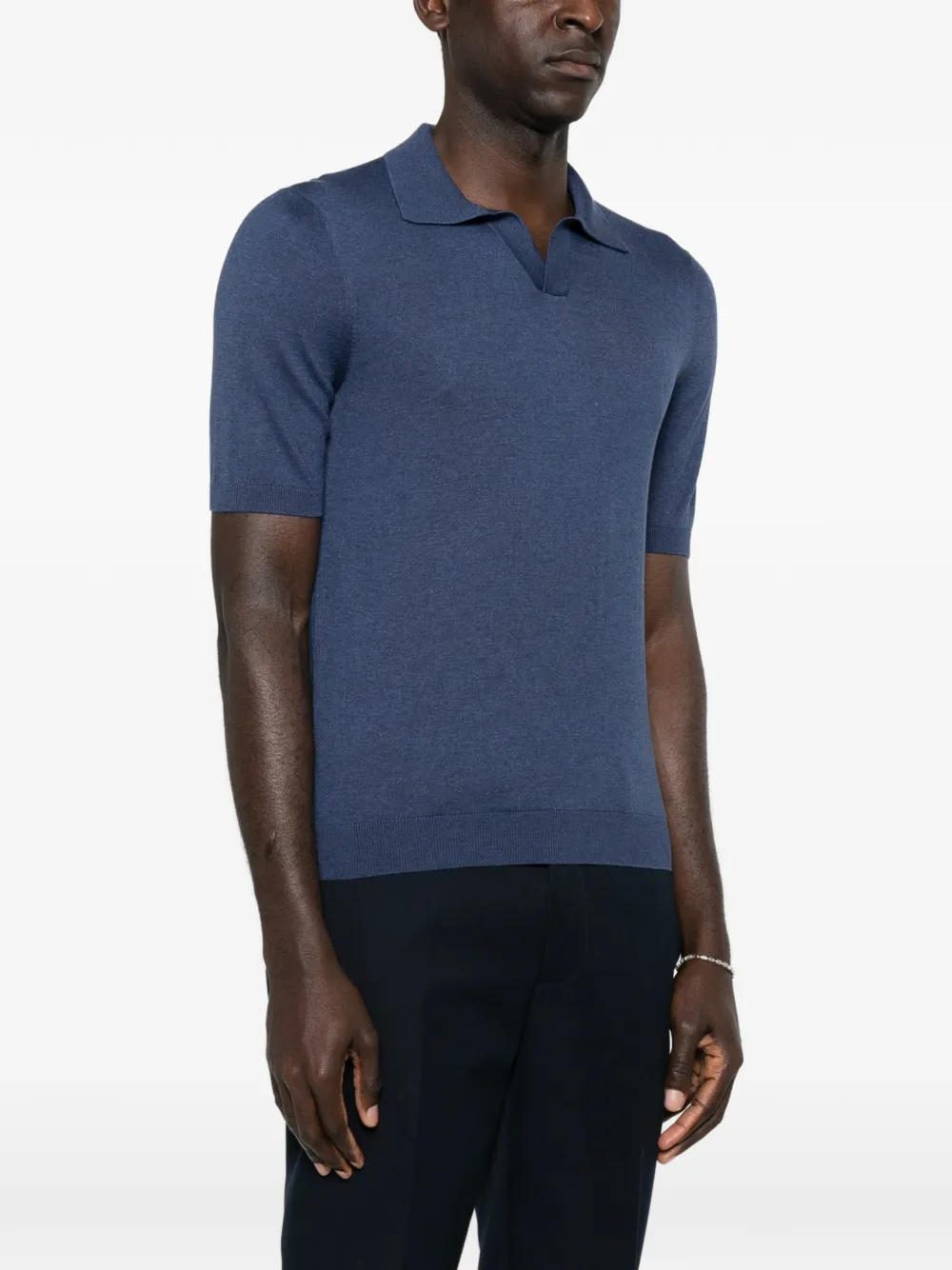Tagliatore Keith T-shirt Blauw