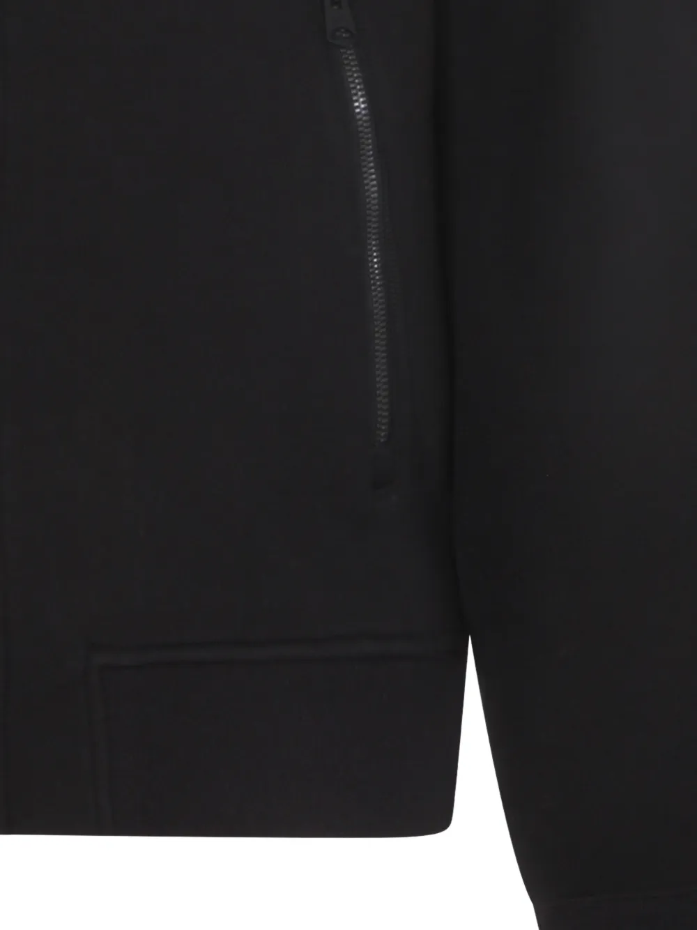 Mackage Jersey hoodie met dubbele rij knopen en rits Zwart