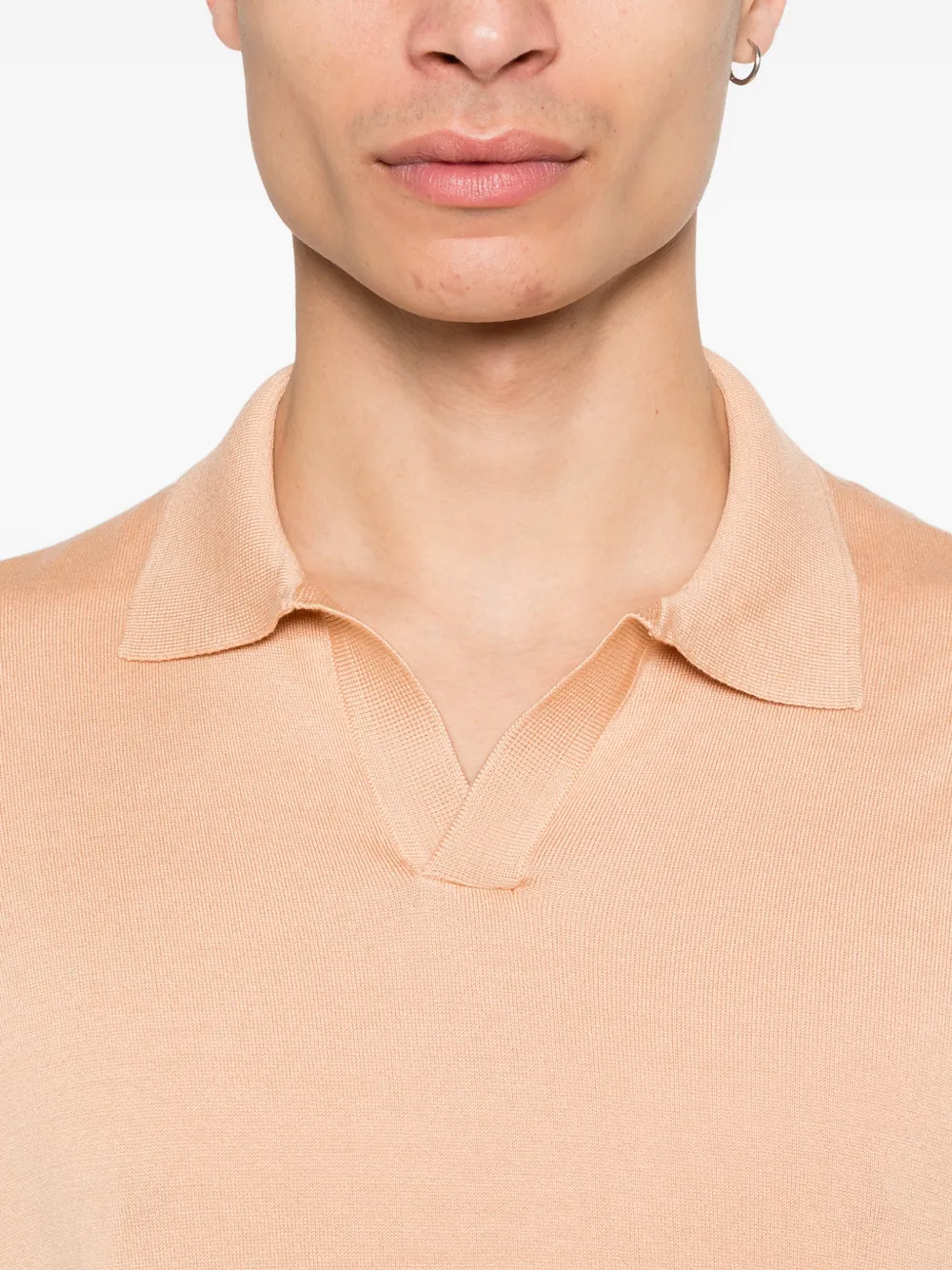 open collar T-Shirt