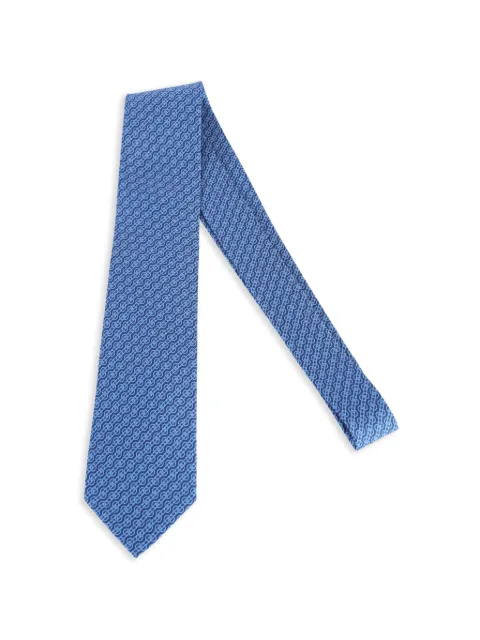 Ferragamo woven print silk tie