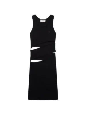 SPORTMAX ノースリーブ フレアドレス ネイビー Sportmax ノースリーブ ドレス | ブラック | FARFETCH JP