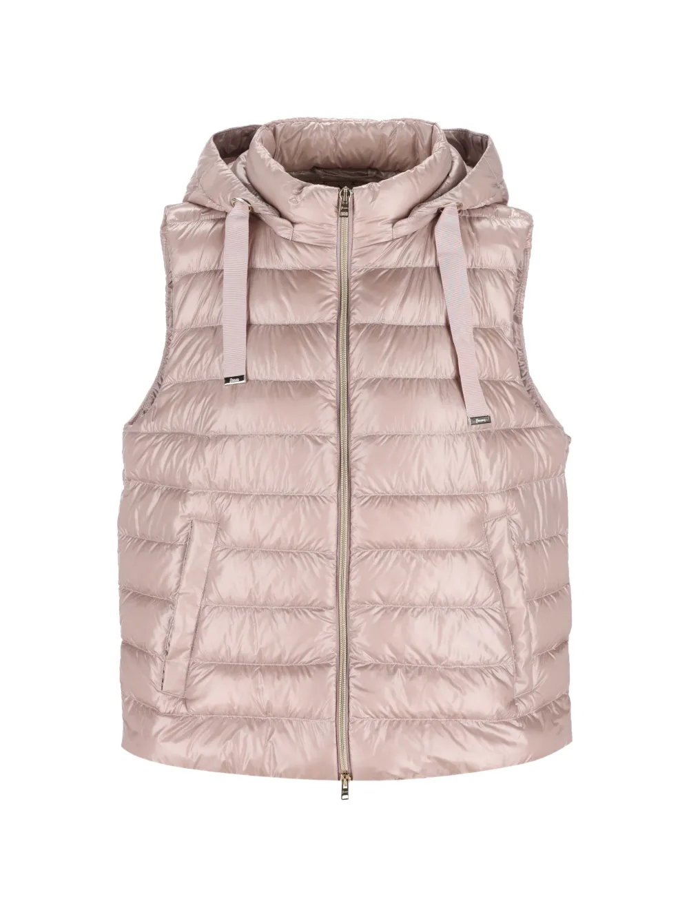Herno hooded puffer gillet - Pink