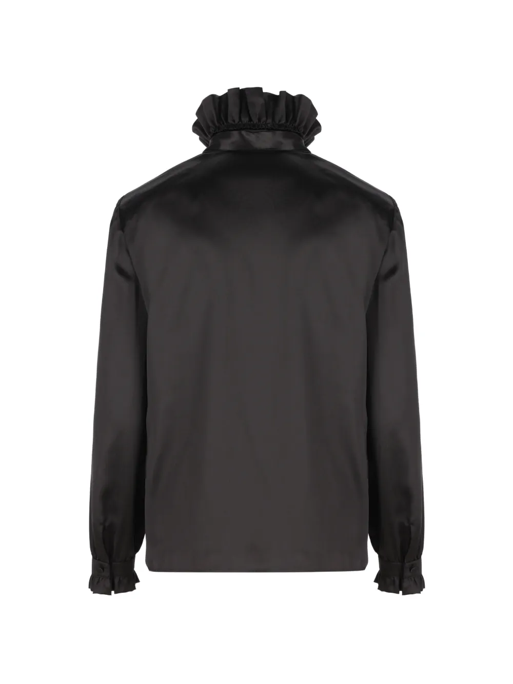 Gucci Zijden-satijnen blouse met strik Zwart