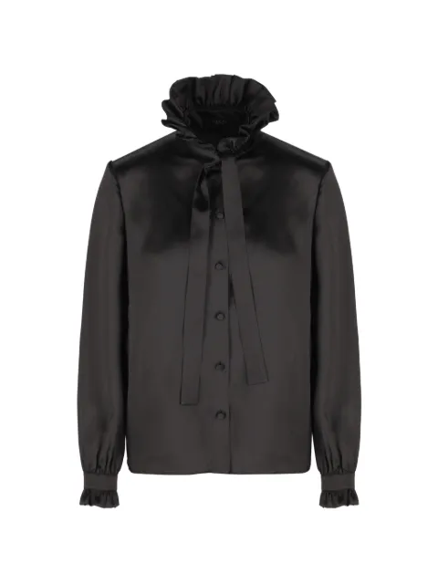 Gucci bow-detail silk shirt