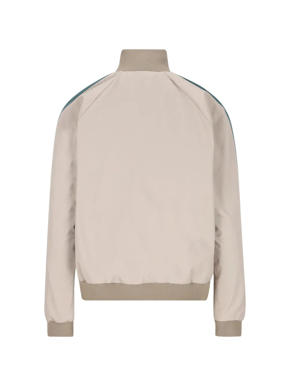  Miu Miu Striped Logo Jacket - Neutrals 