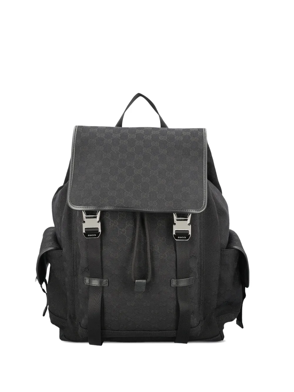 Gucci Großer Rucksack mit GG - Schwarz