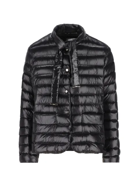 Herno padded neck-tie coat