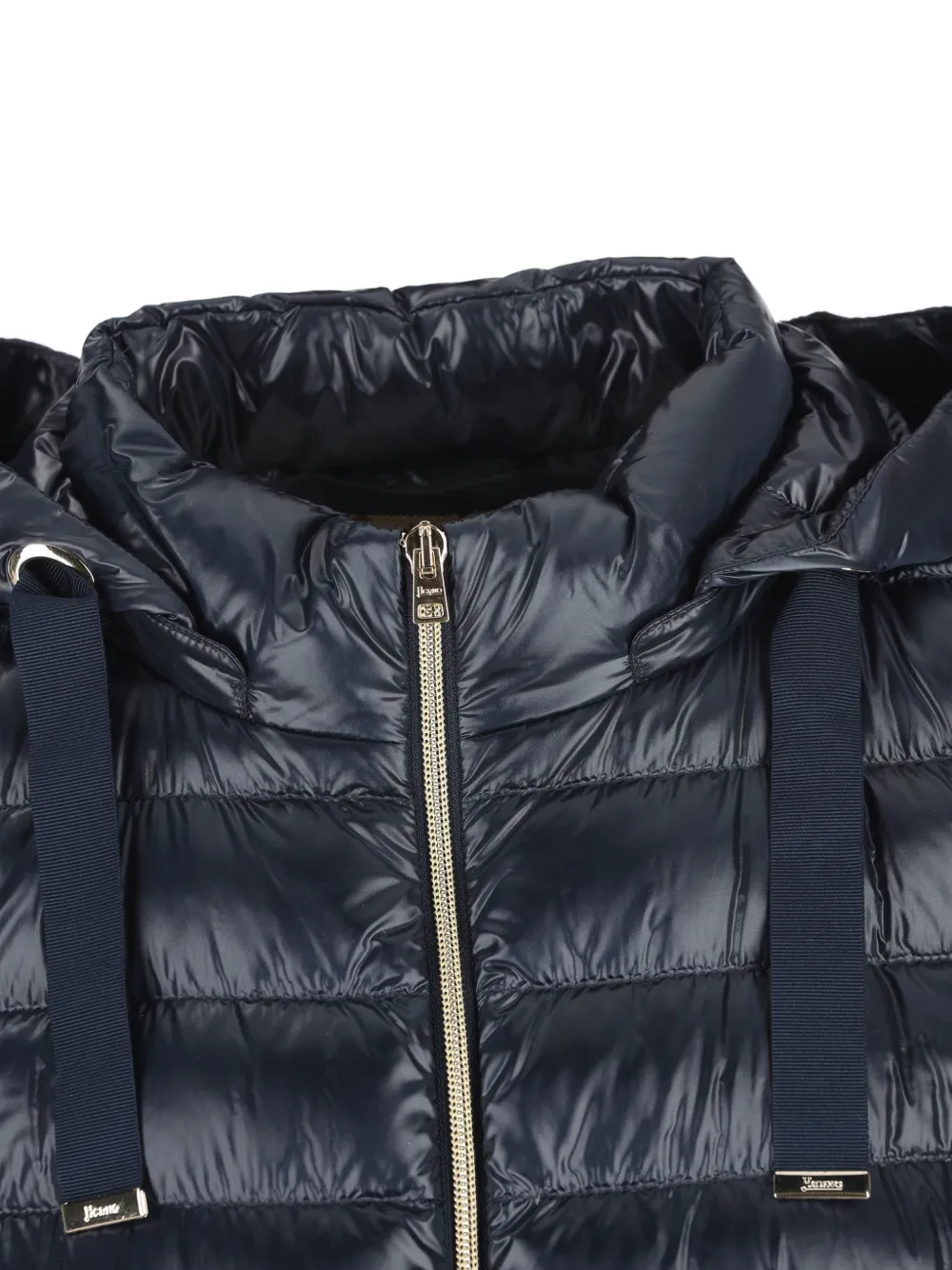 Herno Gevoerd jack met capuchon Blauw