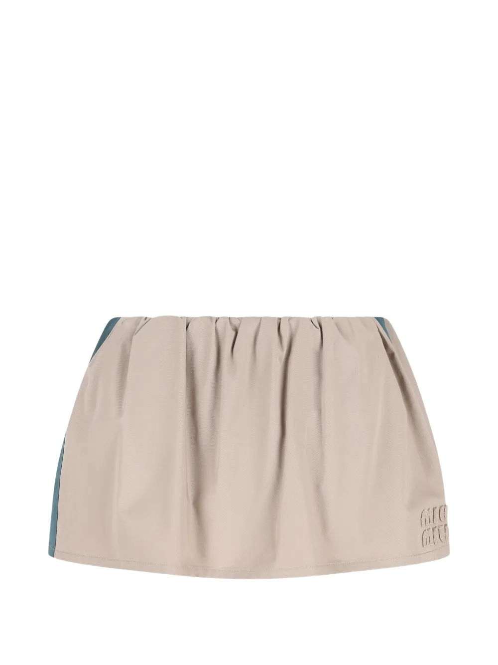 Miu Miu drawstring panel skirt - Toni neutri