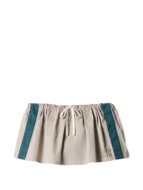 Miu Miu — washed twill miniskirt