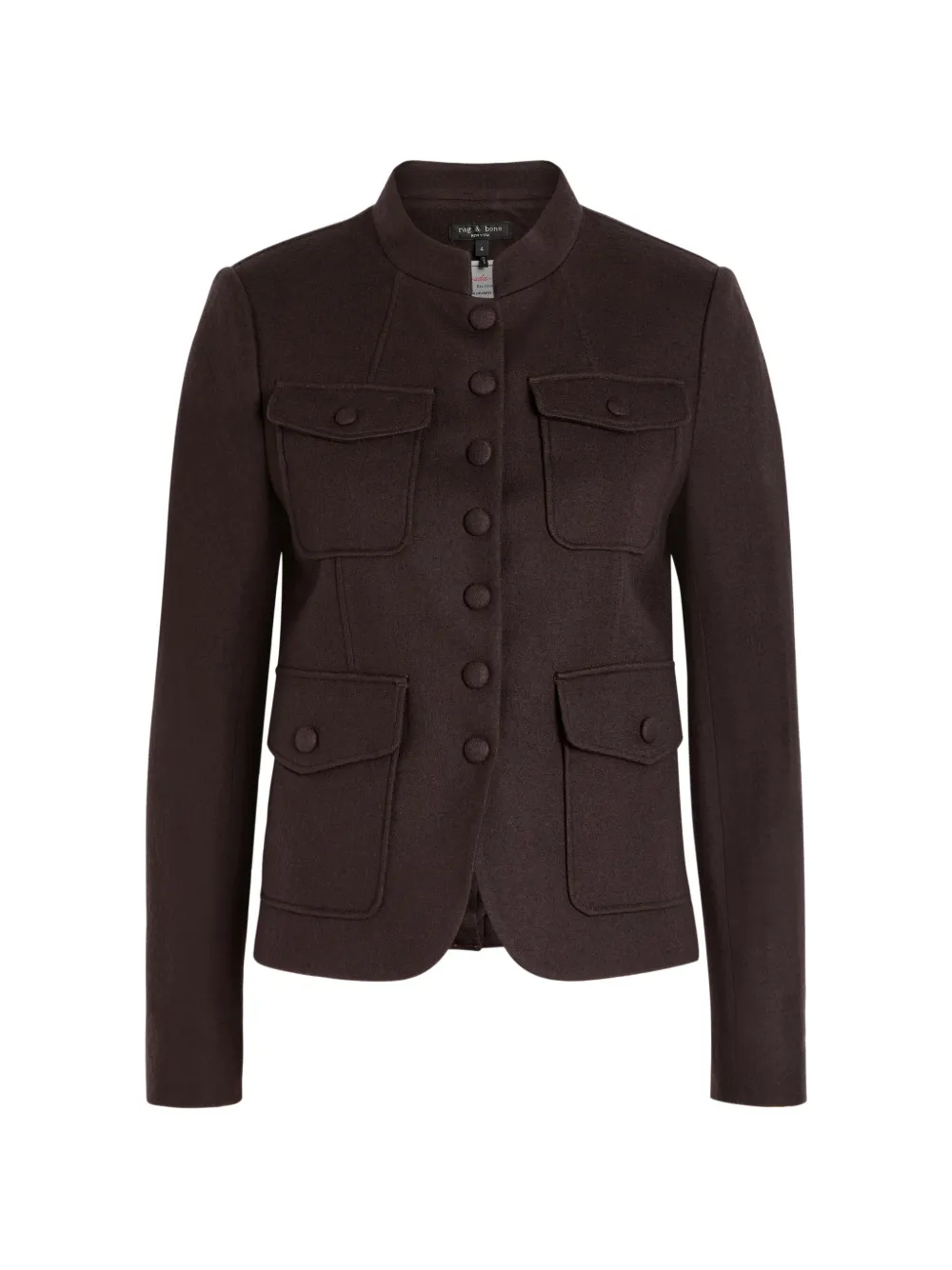 rag & bone buttoned pocket jacket | Brown | Image 1