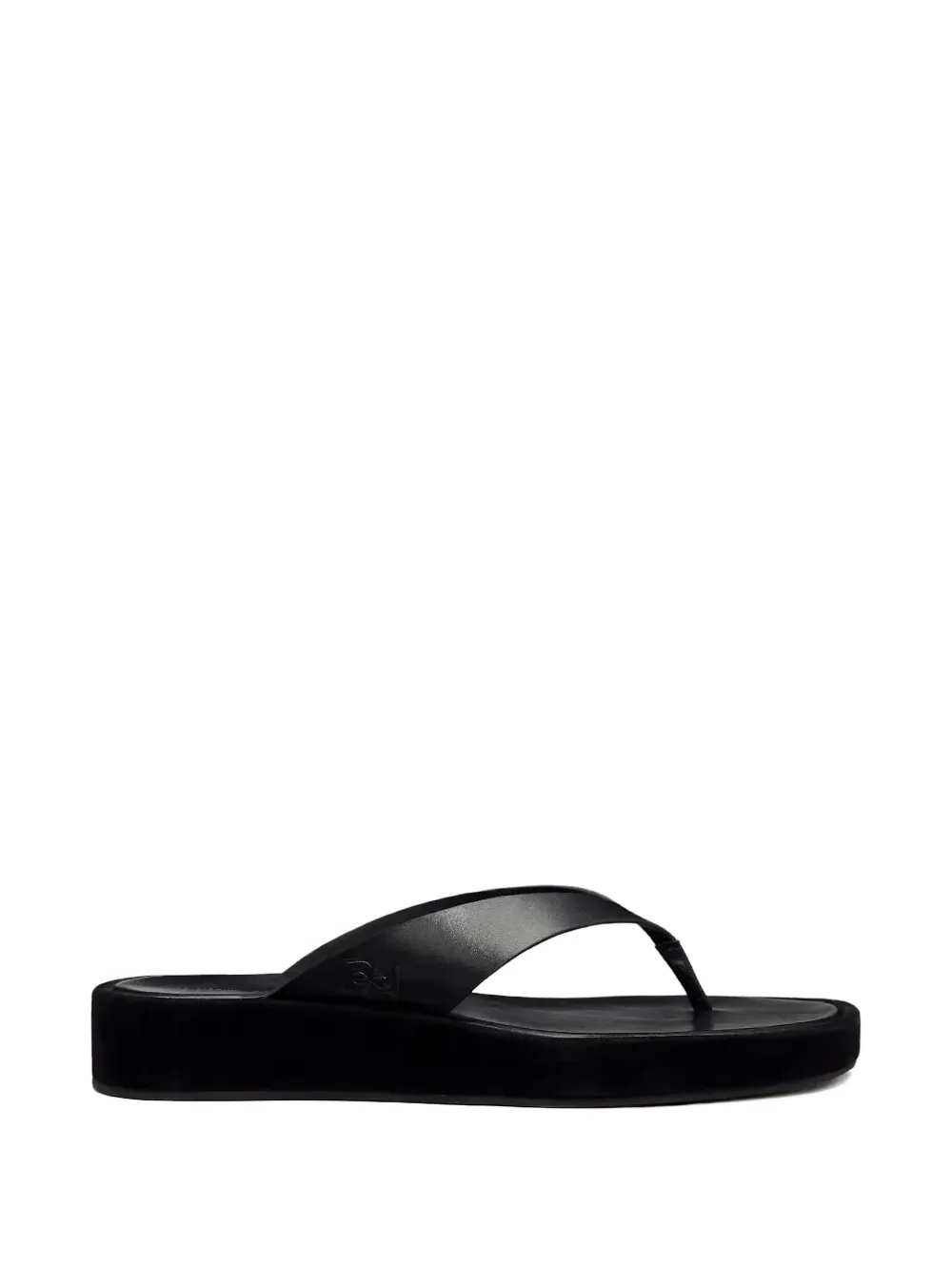 Reformation eden platform thong sandal - Nero