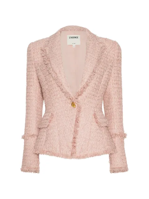L'Agence Kaisley frayed blazer