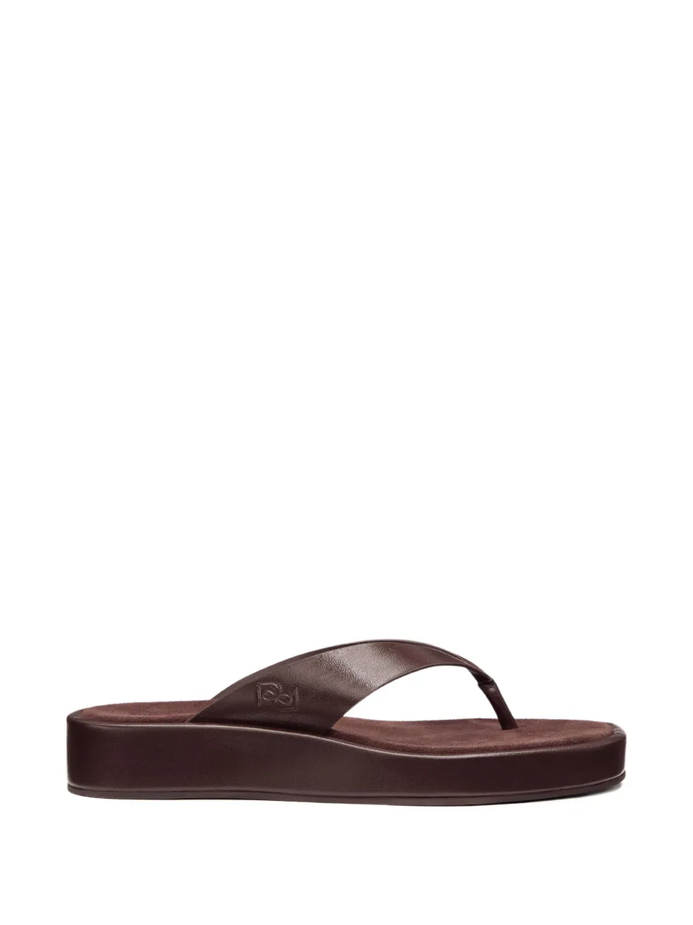 Reformation platform thong eden sandals - Marrone