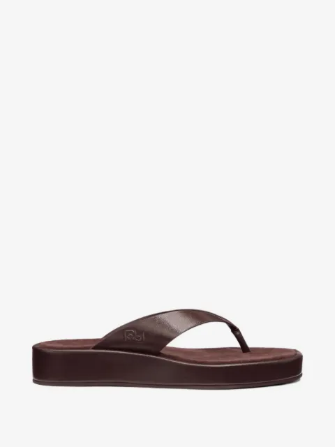 Reformation platform thong eden sandals