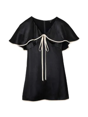 strapless open back dress Honey Black and Golden Maternity Party Dress for Women