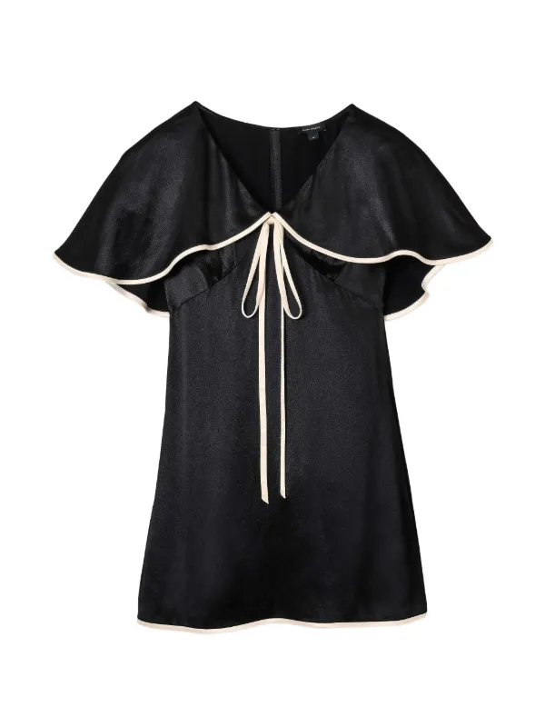 Marc Jacobs Cape Mini Dress in Black, Size XL