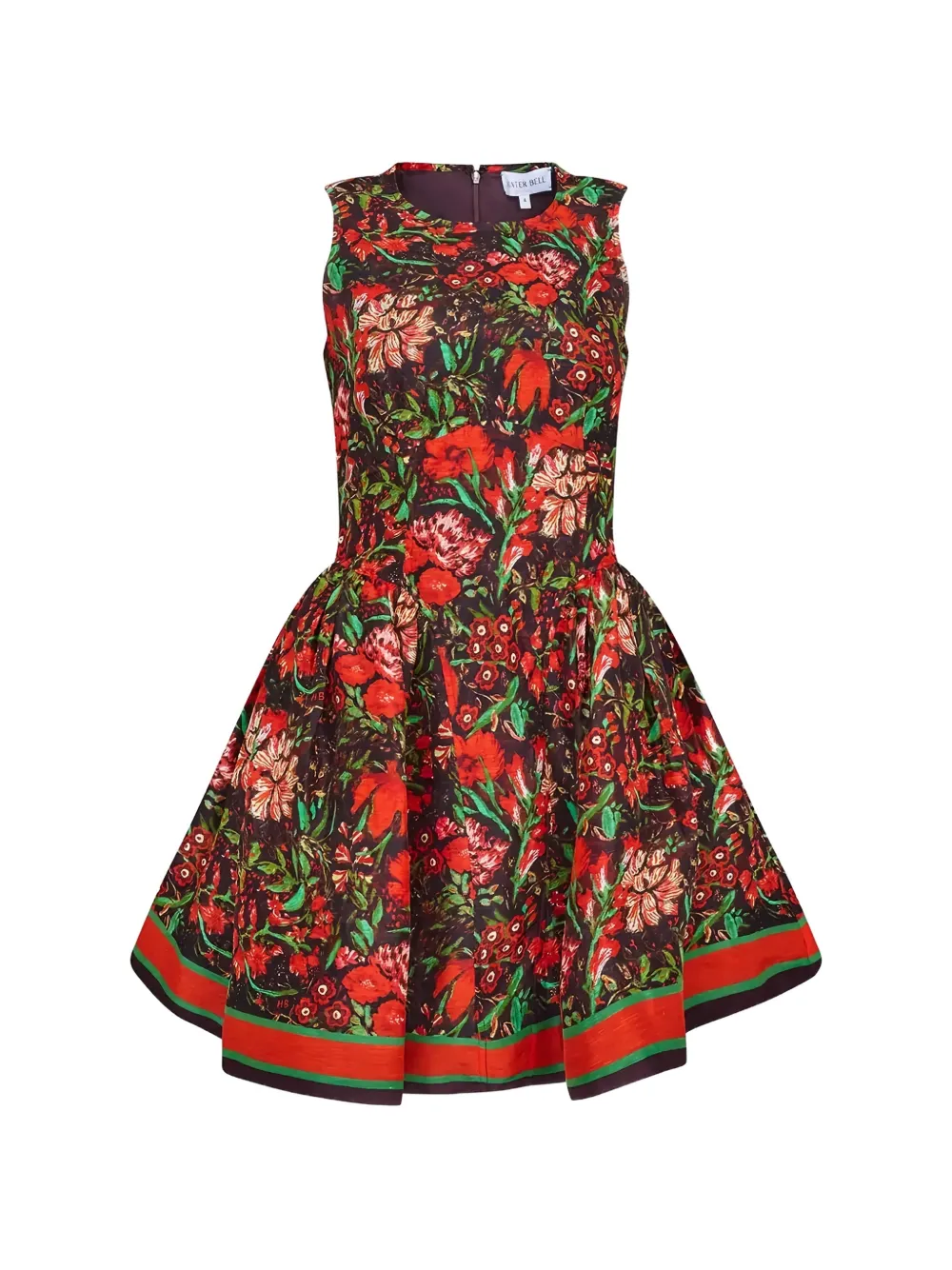 Hunter Bell Layne floral-print mini dress - Rosso