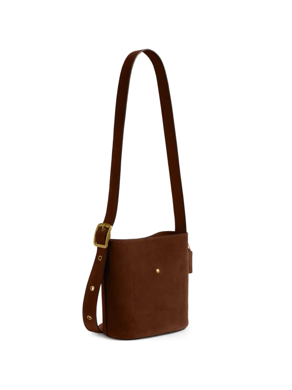  Coach Bleecker 21 Leather Shoulder Bag - Brown 