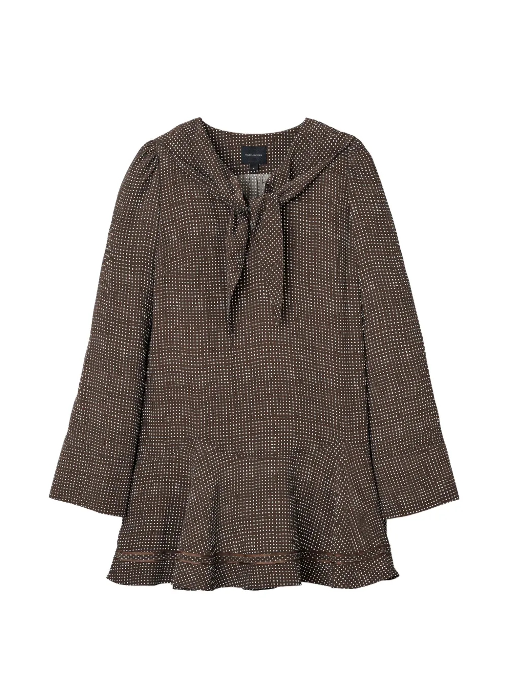 Marc Jacobs Sailor polka-dot mini dress - Marrone