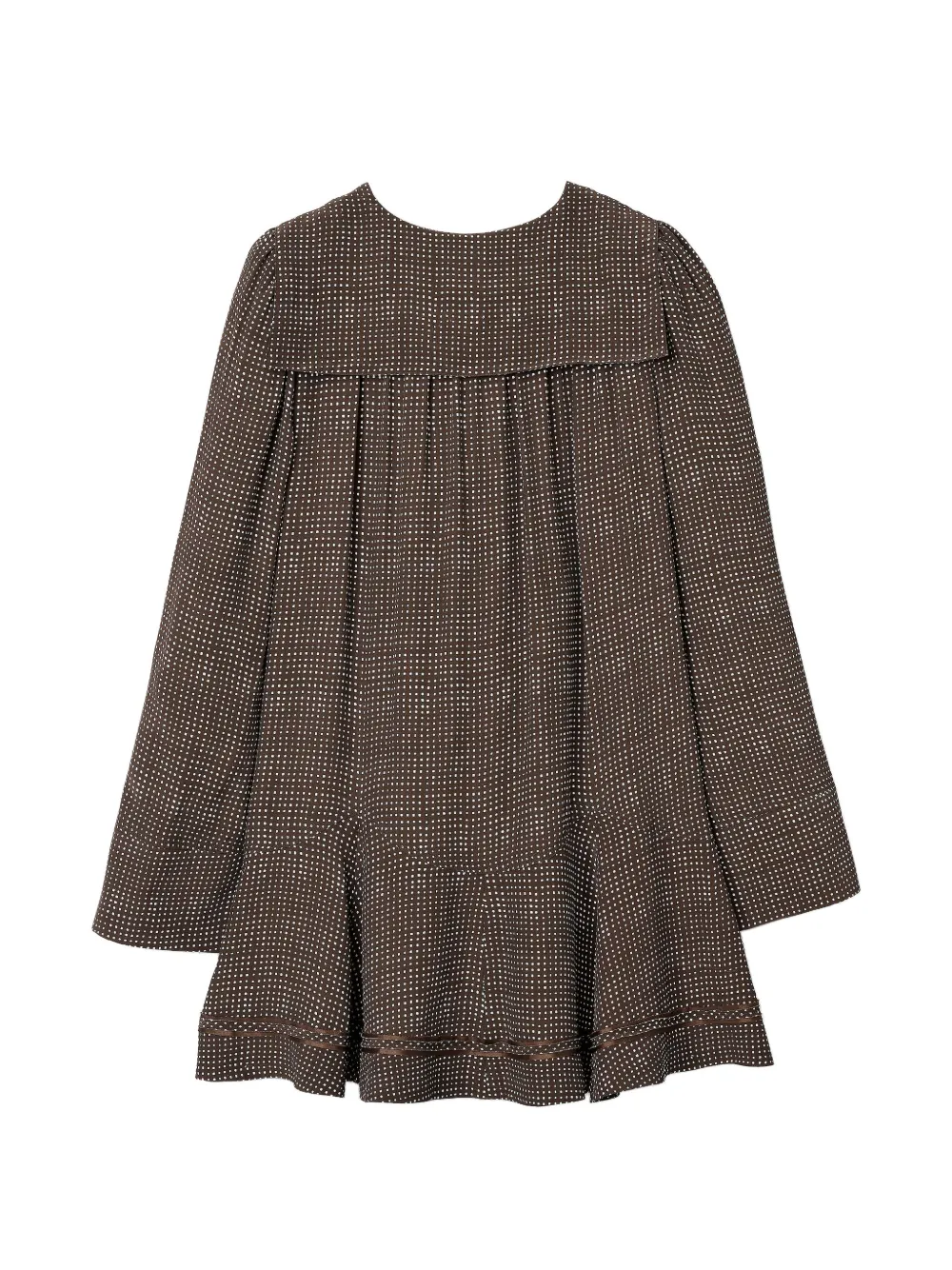 Marc Jacobs Sailor mini-jurk met stippen Bruin