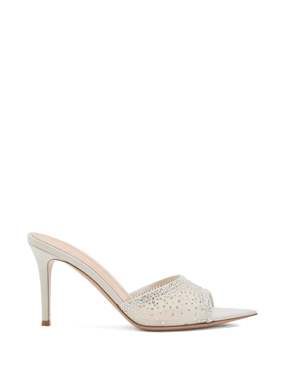 Gianvito Rossi Rania embellished heeled sandals Wit