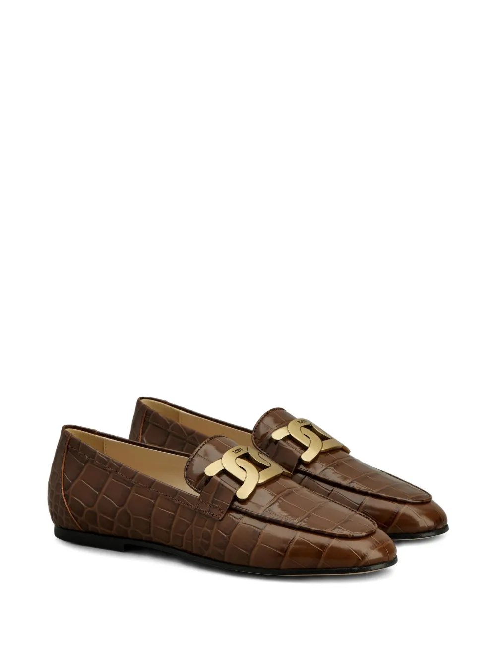 Tods Para Ótica Ventura Kate leather loafers Bruin