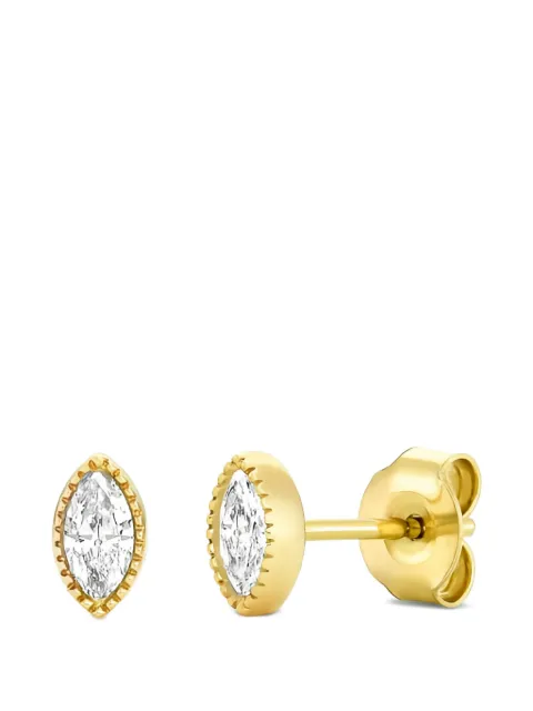 Dinny Hall marquise lab-grown diamond stud earrings