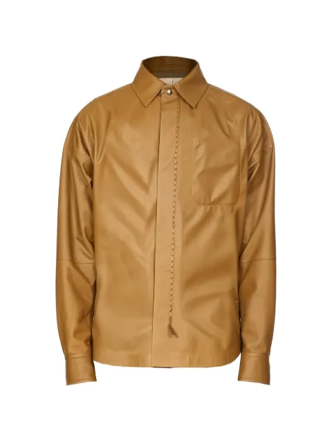 Ferragamo chain leather jacket